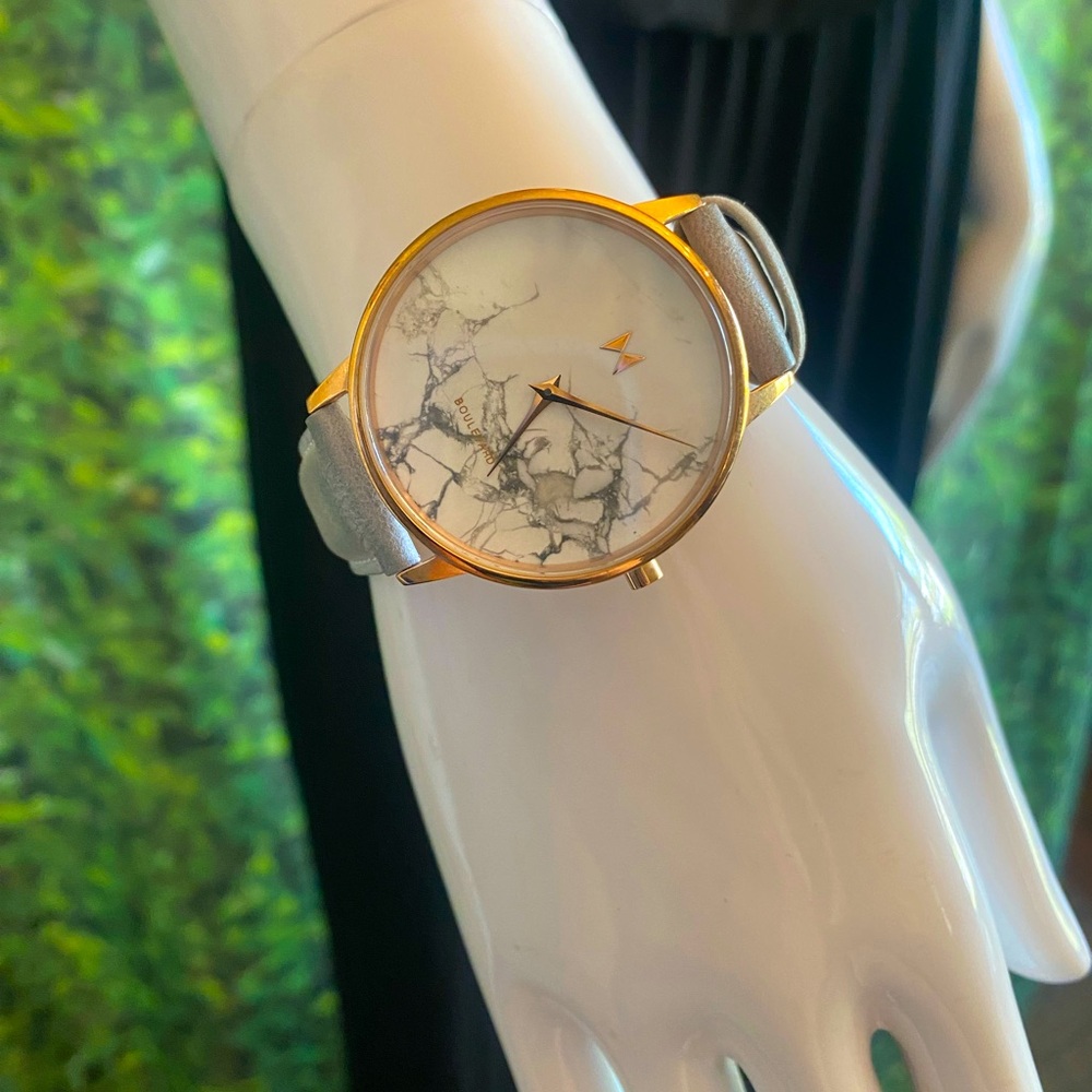 MVMT Gold and Gray Marble Watch